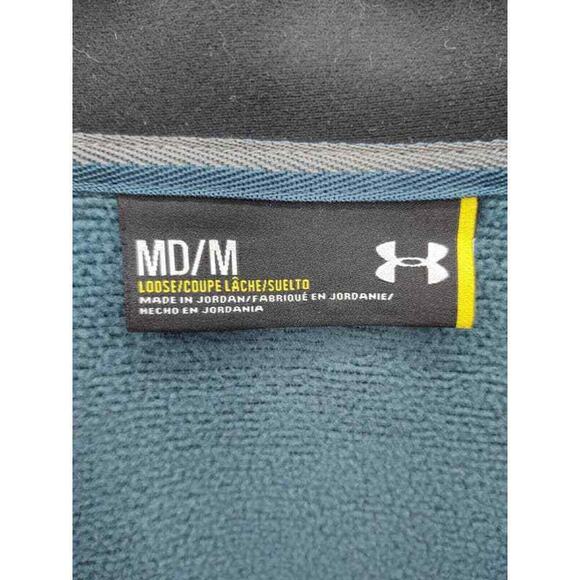 Under Armour blue space dye 1/4 zip sweatshirt in size medium - Picture 3 of 4